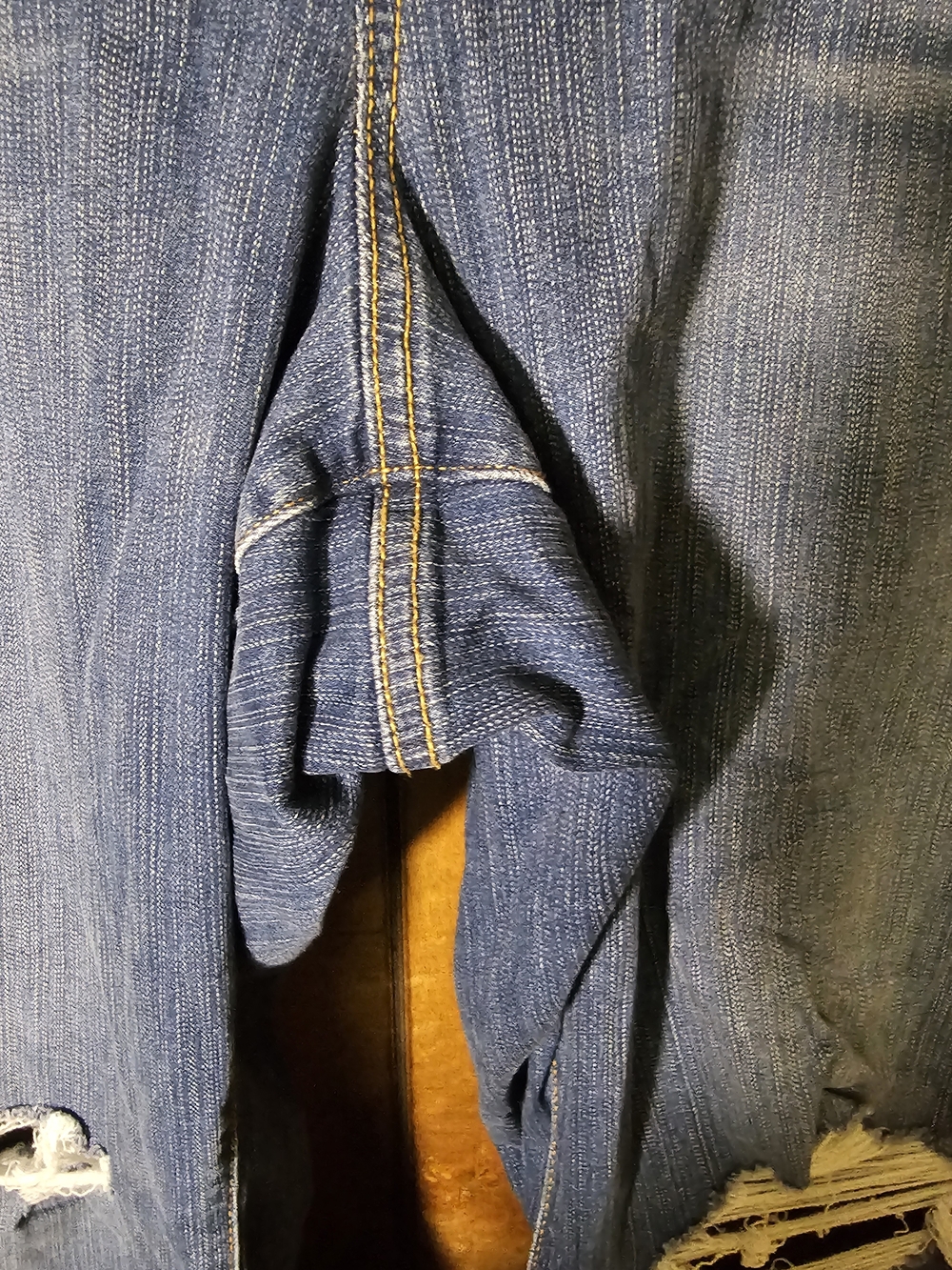 torrid Blue Distressed Flare Jeans *TALL* - Picture 3 of 4